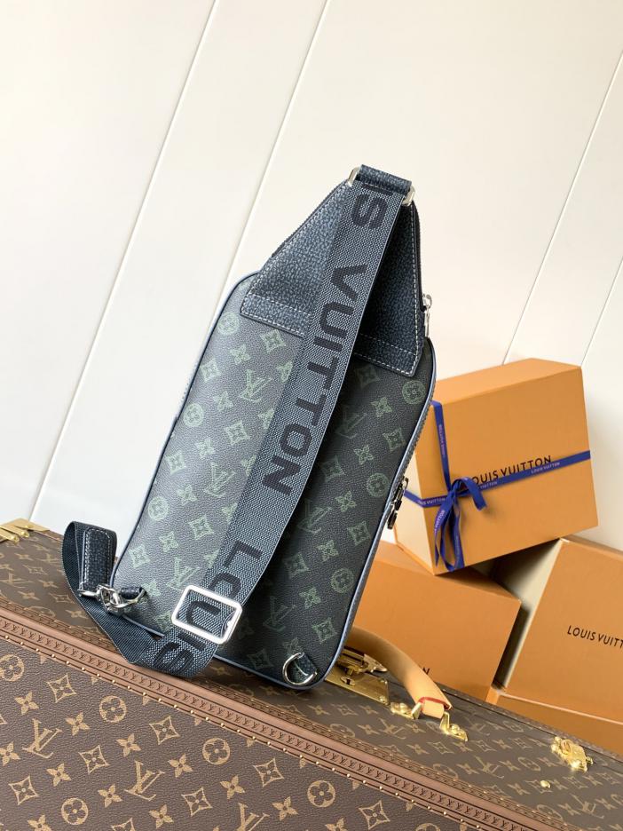 borsa a tracolla AVENUE con chip di transcodifica dell’ordine originale con fiore verde serigrafato