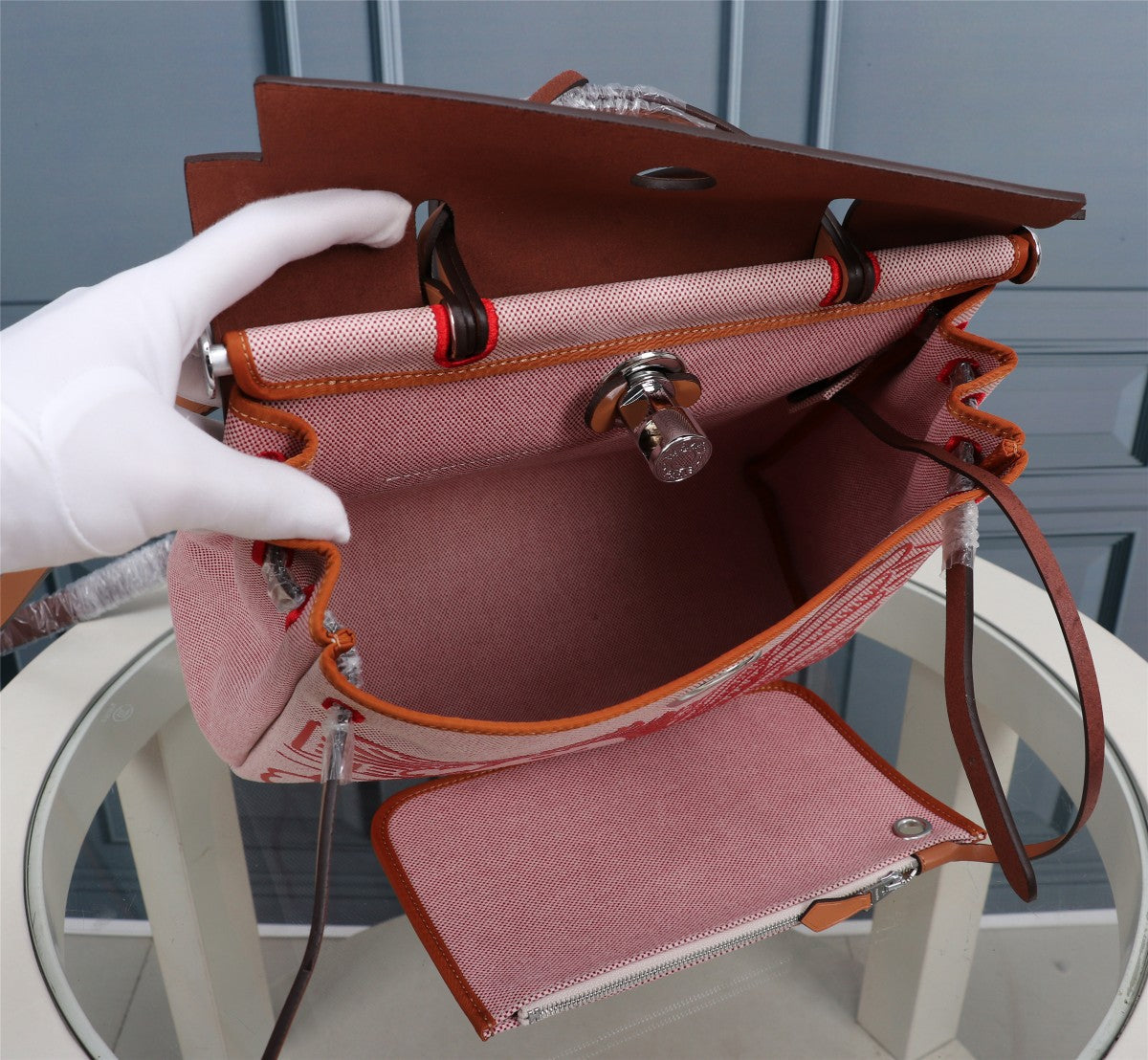 Hermès Ermete, Herbag Zip Pegase pop PM 39 rosso pimento