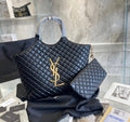 MAXI SHOPPING BAG ICARE IN PELLE DI AGNELLO TRAPUNTATA