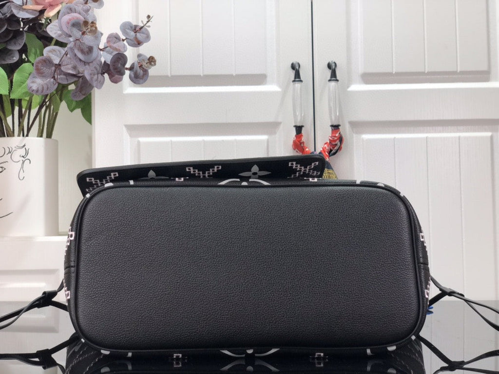 Louis Vuitton Neverfull MM in Tela Damier Azur - Rosa Ballerina